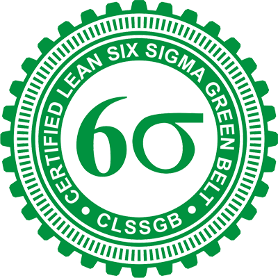 Certified Lean Six Sigma Green Belt badge