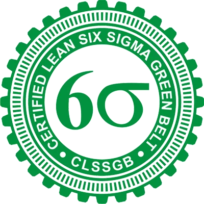 Certified Lean Six Sigma Green Belt badge