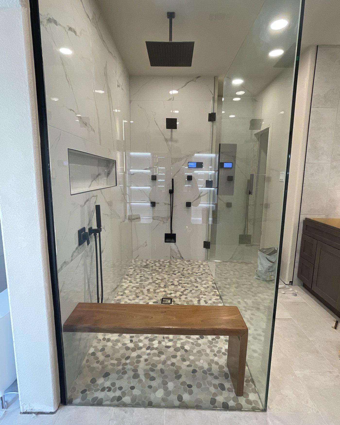 Walk-In Shower by Bravo Zulu Restoration